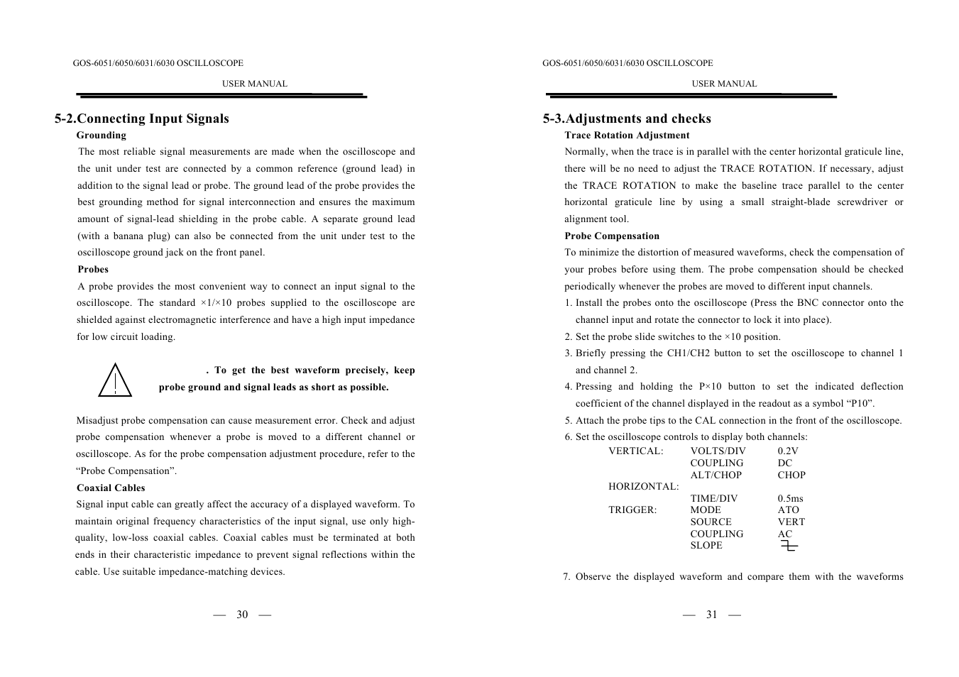 GW Instek GOS-6000 Series User Manual | Page 18 / 27