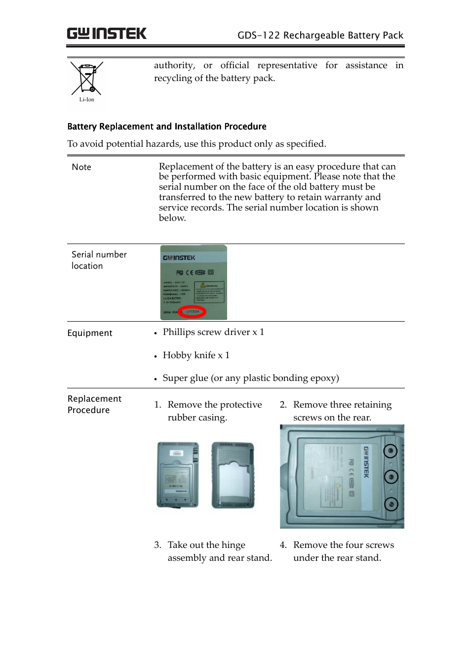 GW Instek GDS-122 Installation Guide User Manual | Page 2 / 4