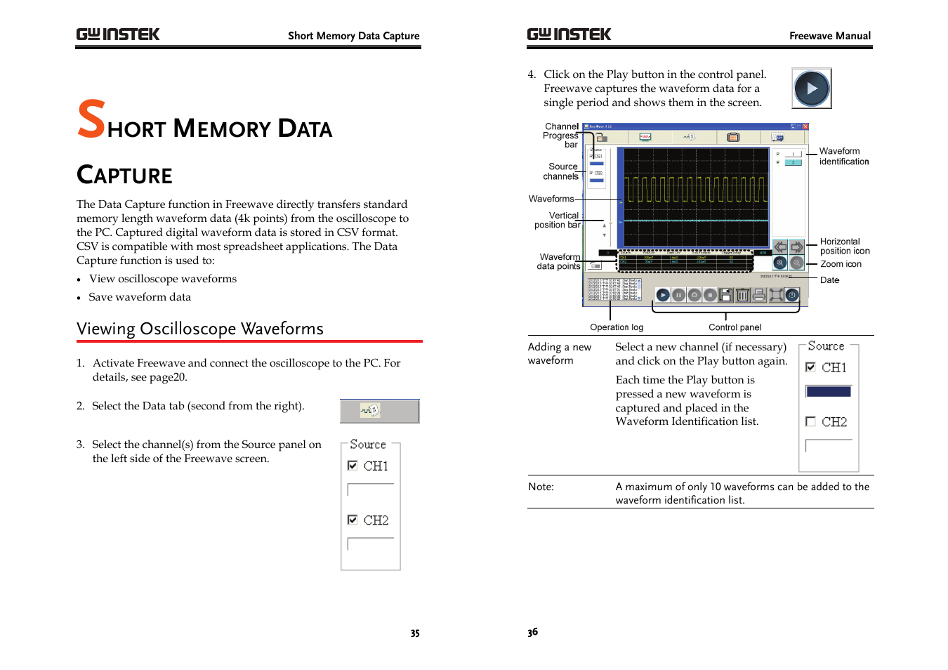 Hort, Emory, Apture | GW Instek GDS-3000 Series Freewave User Manual User Manual | Page 18 / 26