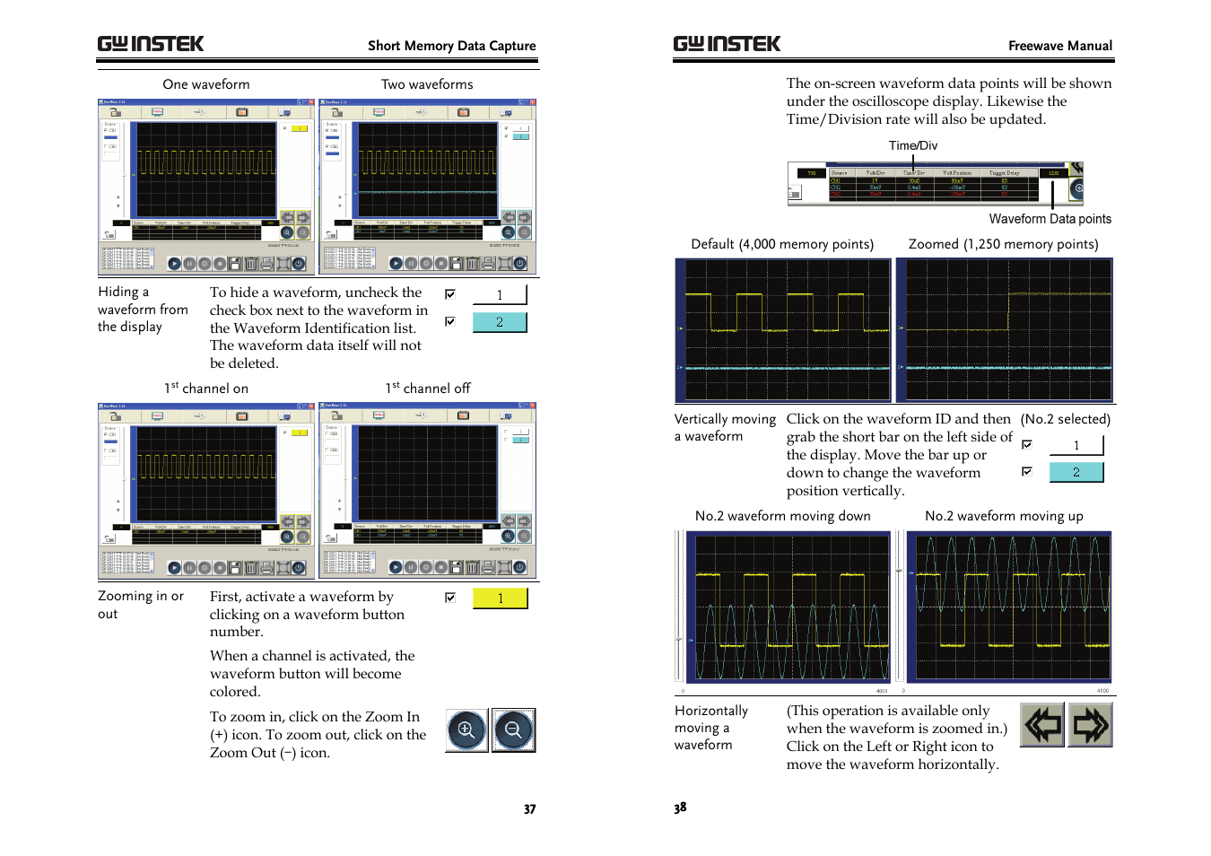 GW Instek GDS-3000 Series Freewave User Manual User Manual | Page 19 / 26