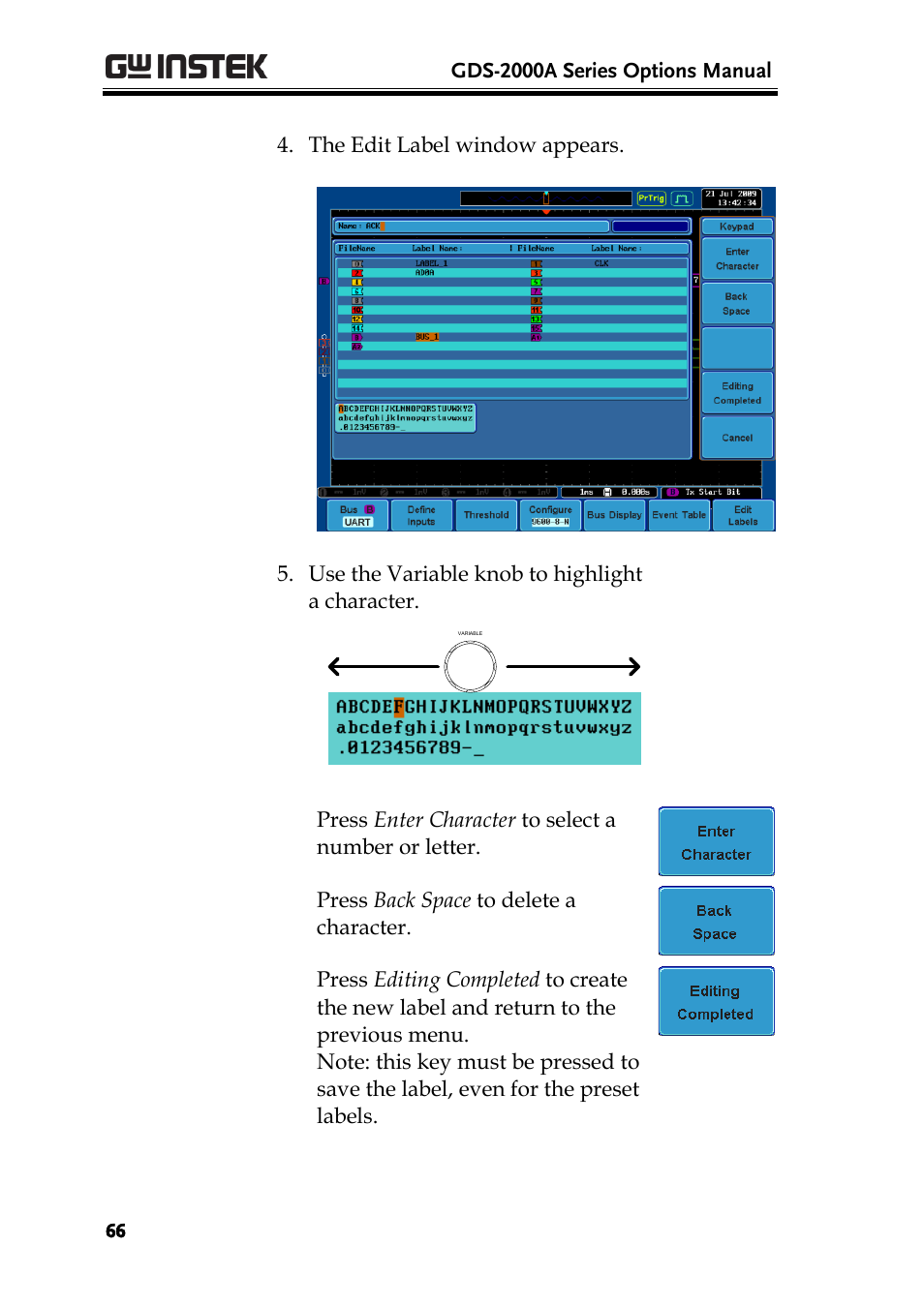 GW Instek GDS-2000A series Option User Manual User Manual | Page 66 / 80