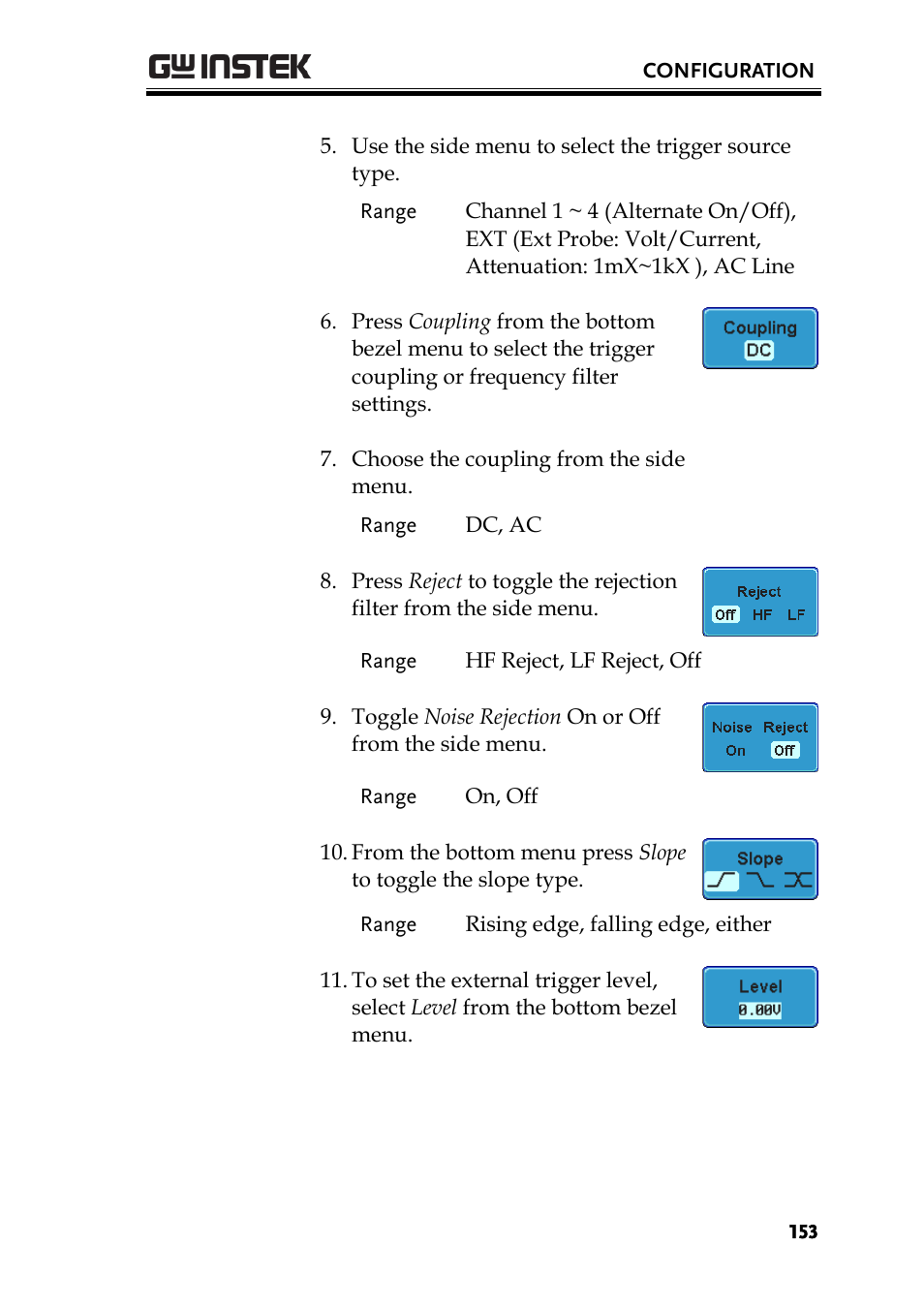 GW Instek GDS-2000A series User Manual User Manual | Page 153 / 261