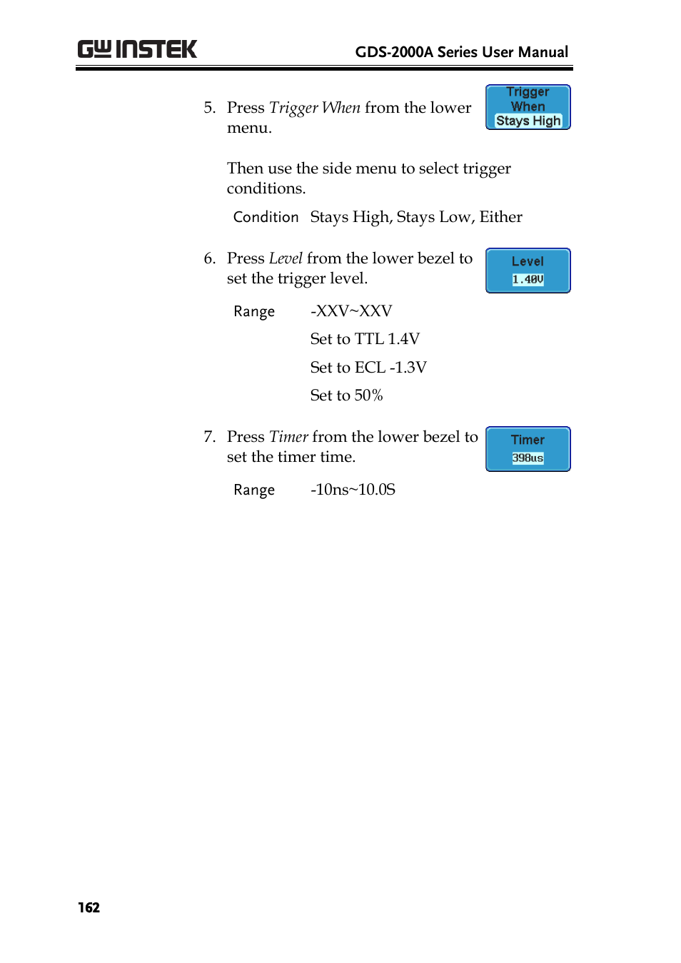 GW Instek GDS-2000A series User Manual User Manual | Page 162 / 261