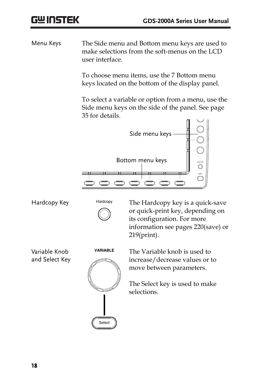GW Instek GDS-2000A series User Manual User Manual | Page 18 / 261