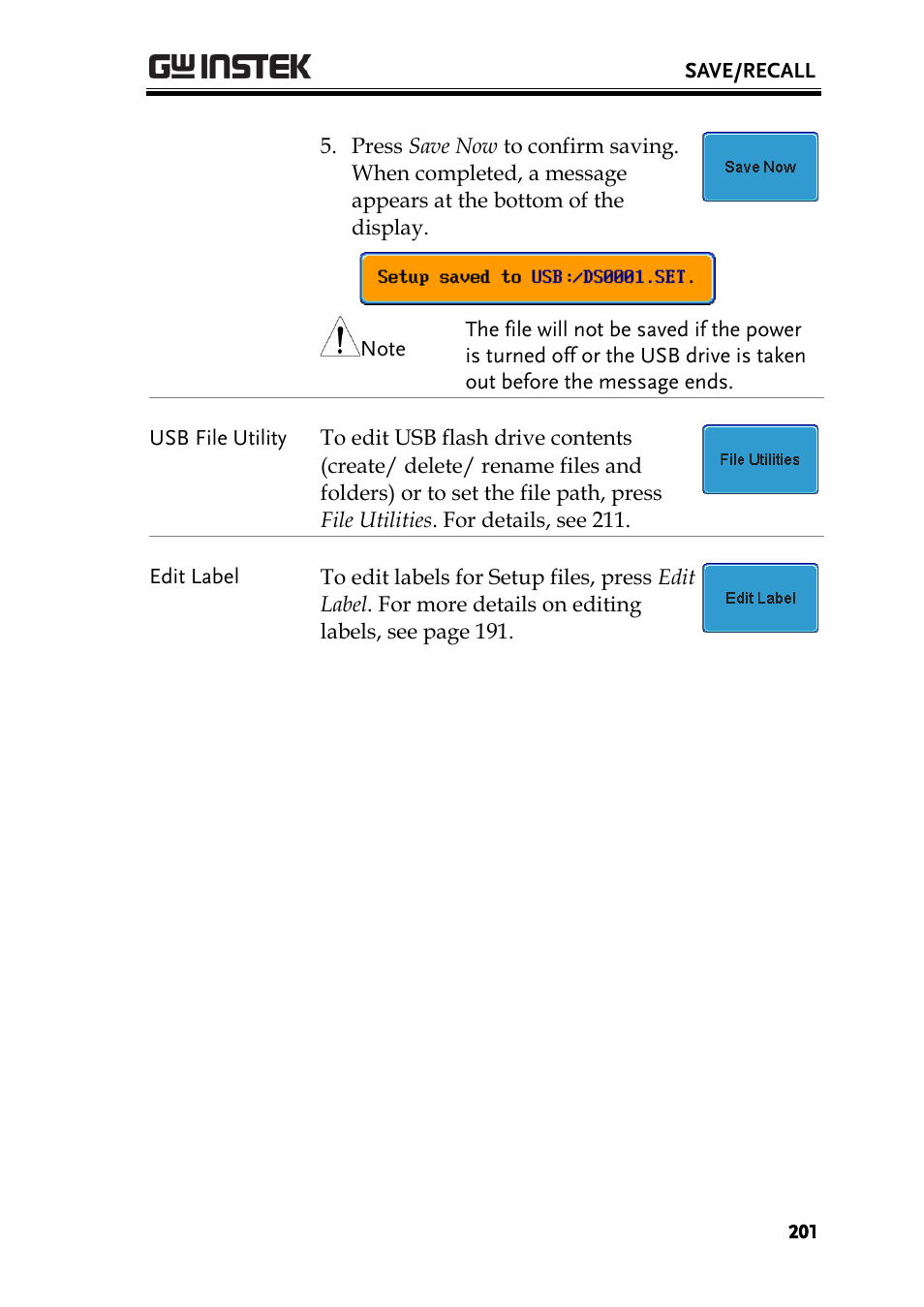 GW Instek GDS-2000A series User Manual User Manual | Page 201 / 261