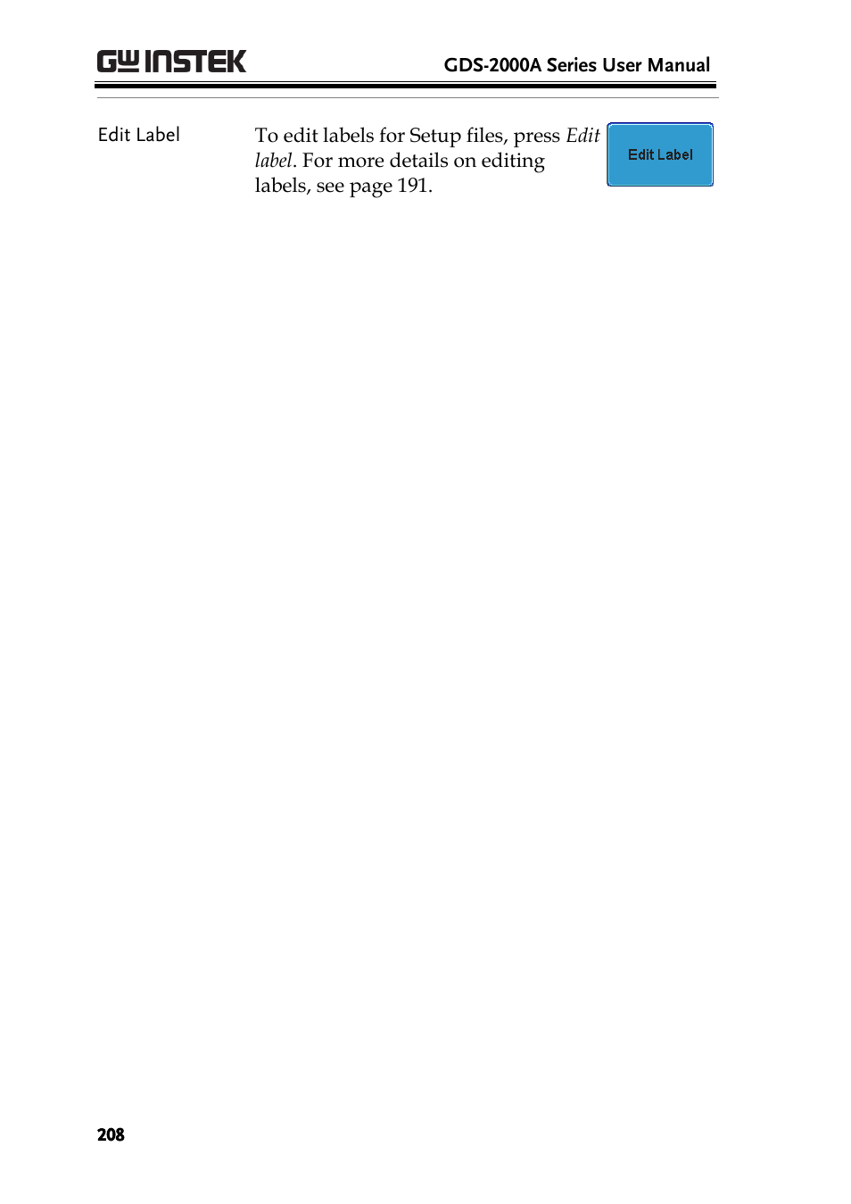 GW Instek GDS-2000A series User Manual User Manual | Page 208 / 261