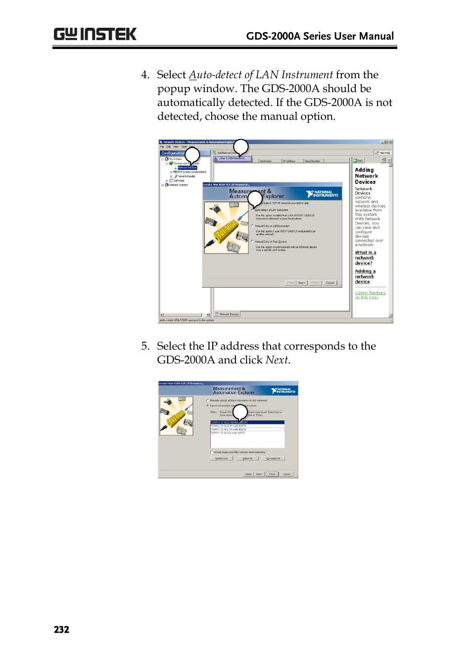 GW Instek GDS-2000A series User Manual User Manual | Page 232 / 261