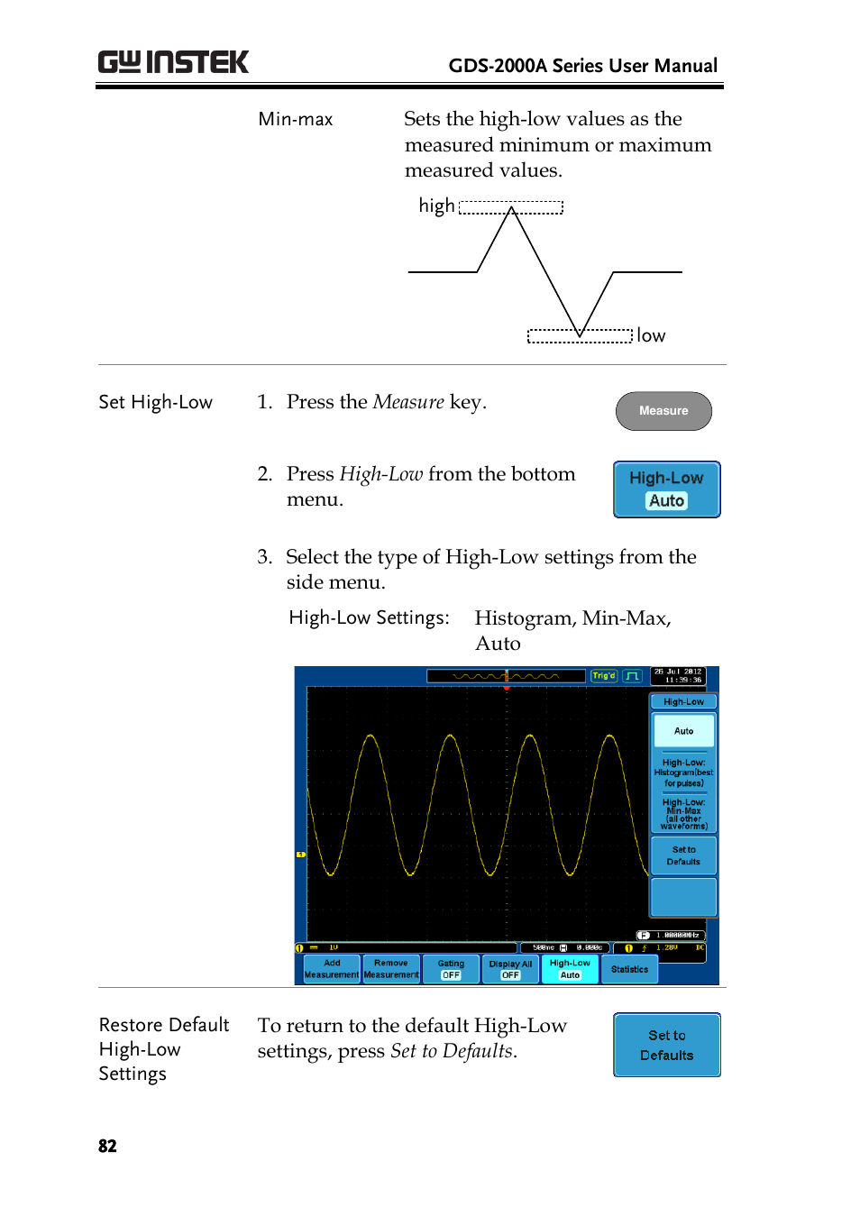 GW Instek GDS-2000A series User Manual User Manual | Page 82 / 261