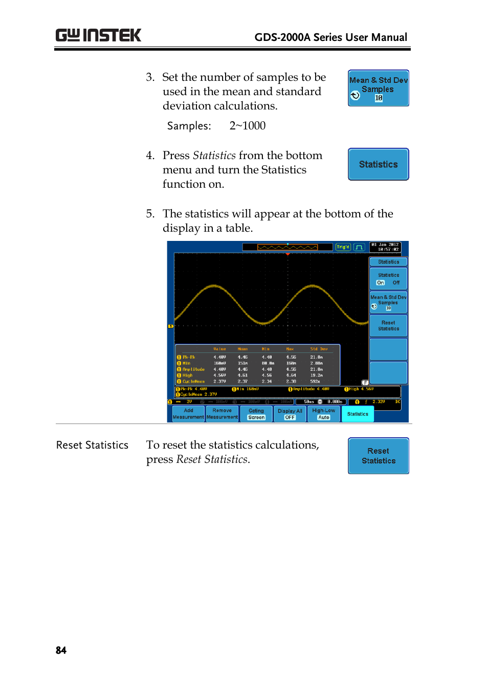 GW Instek GDS-2000A series User Manual User Manual | Page 84 / 261