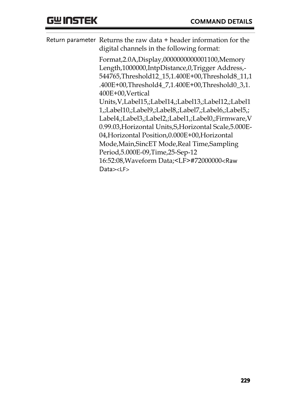 GW Instek GDS-2000A series Programming Manual User Manual | Page 229 / 272