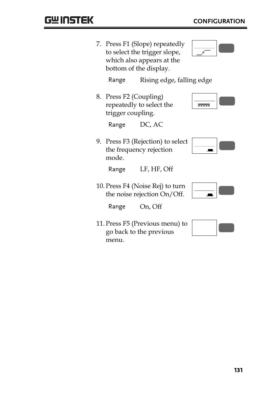 GW Instek GBS-1000 Series User Manual User Manual | Page 131 / 187