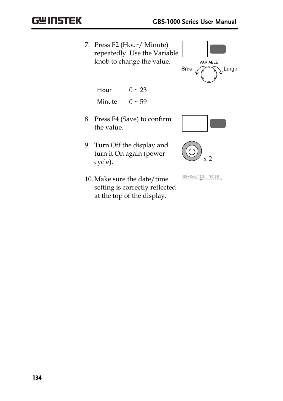 GW Instek GBS-1000 Series User Manual User Manual | Page 134 / 187