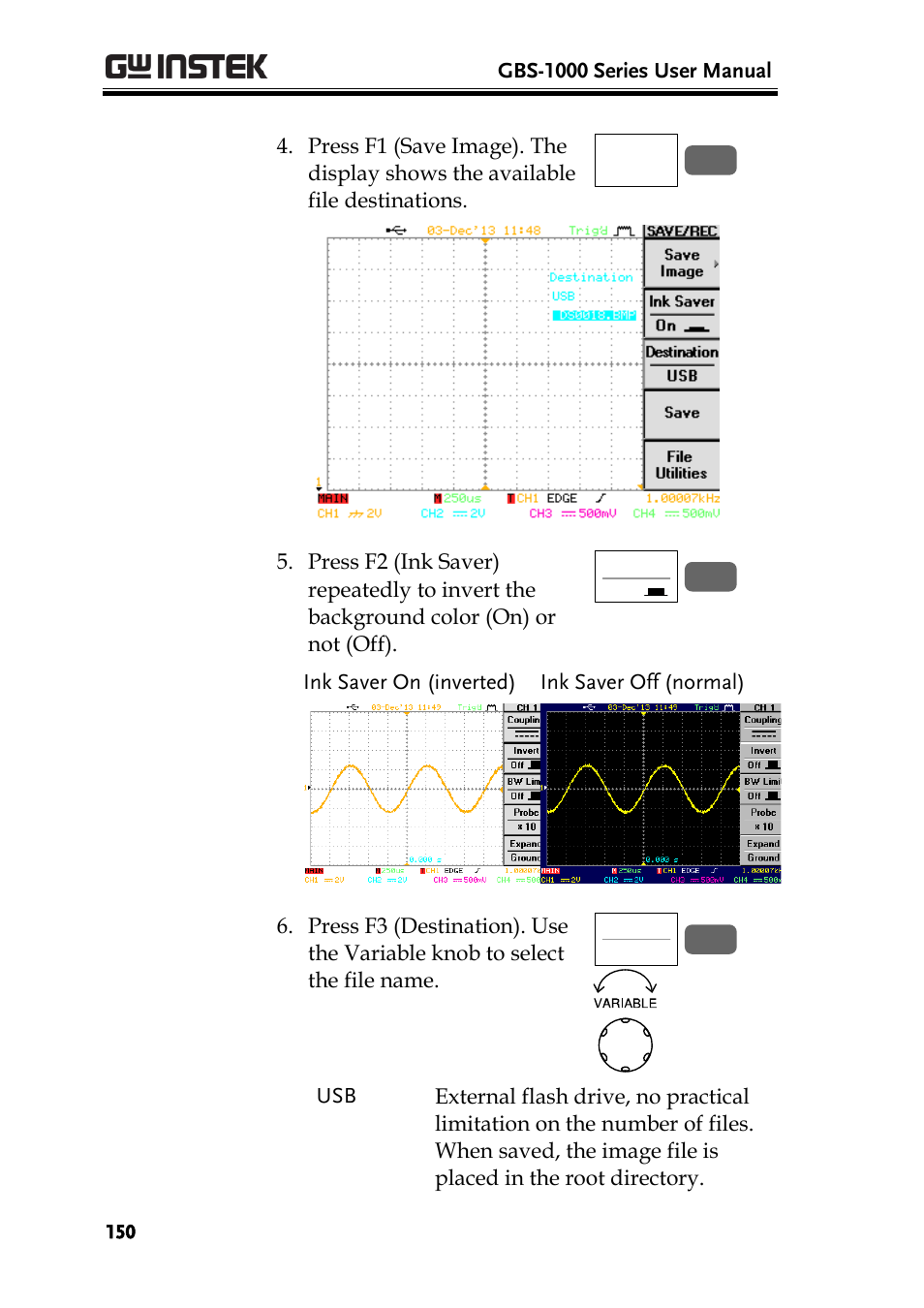 GW Instek GBS-1000 Series User Manual User Manual | Page 150 / 187