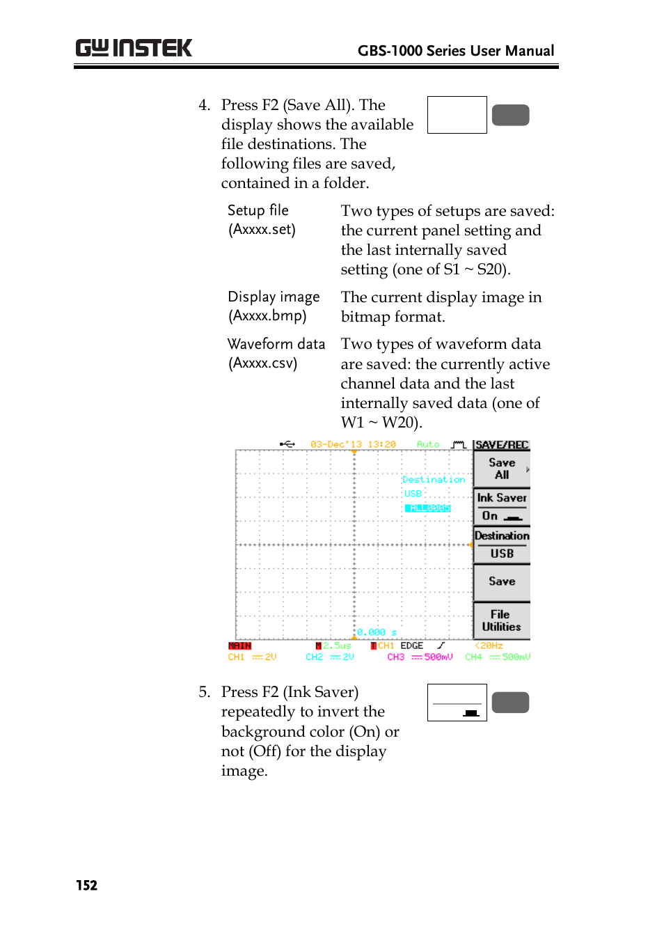GW Instek GBS-1000 Series User Manual User Manual | Page 152 / 187