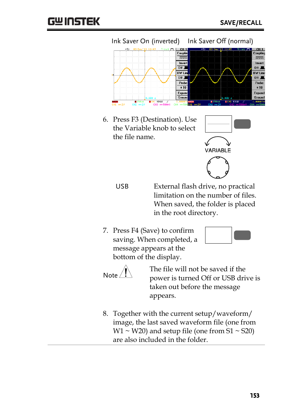 GW Instek GBS-1000 Series User Manual User Manual | Page 153 / 187