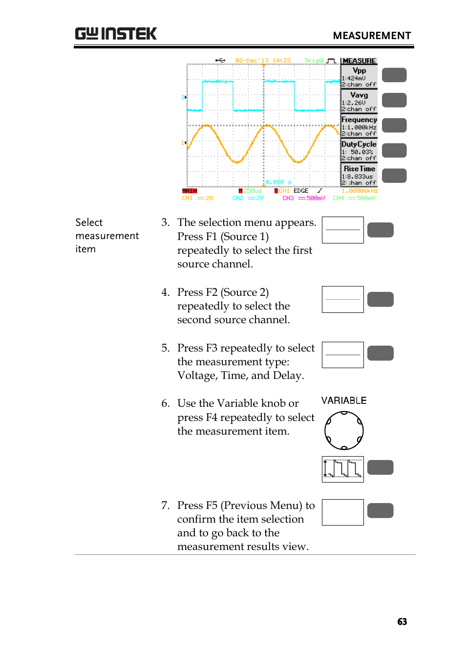 GW Instek GBS-1000 Series User Manual User Manual | Page 63 / 187