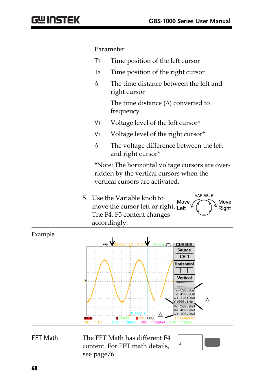 GW Instek GBS-1000 Series User Manual User Manual | Page 68 / 187