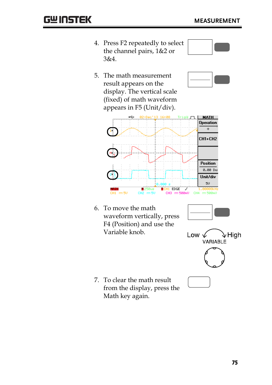 GW Instek GBS-1000 Series User Manual User Manual | Page 75 / 187