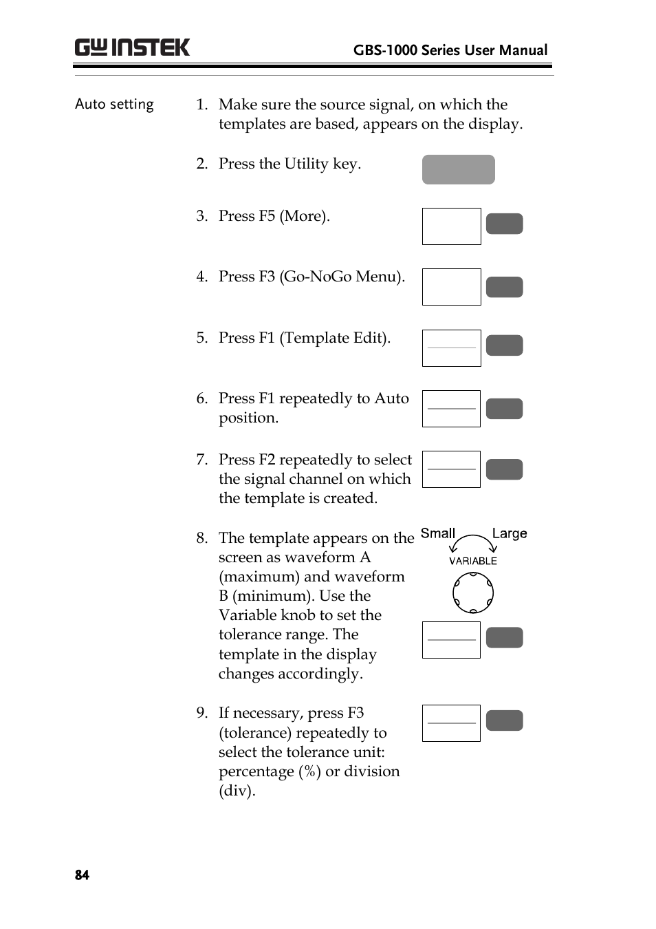 GW Instek GBS-1000 Series User Manual User Manual | Page 84 / 187