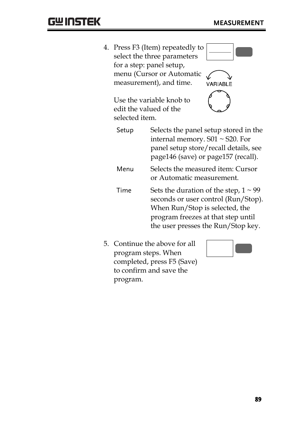 GW Instek GBS-1000 Series User Manual User Manual | Page 89 / 187