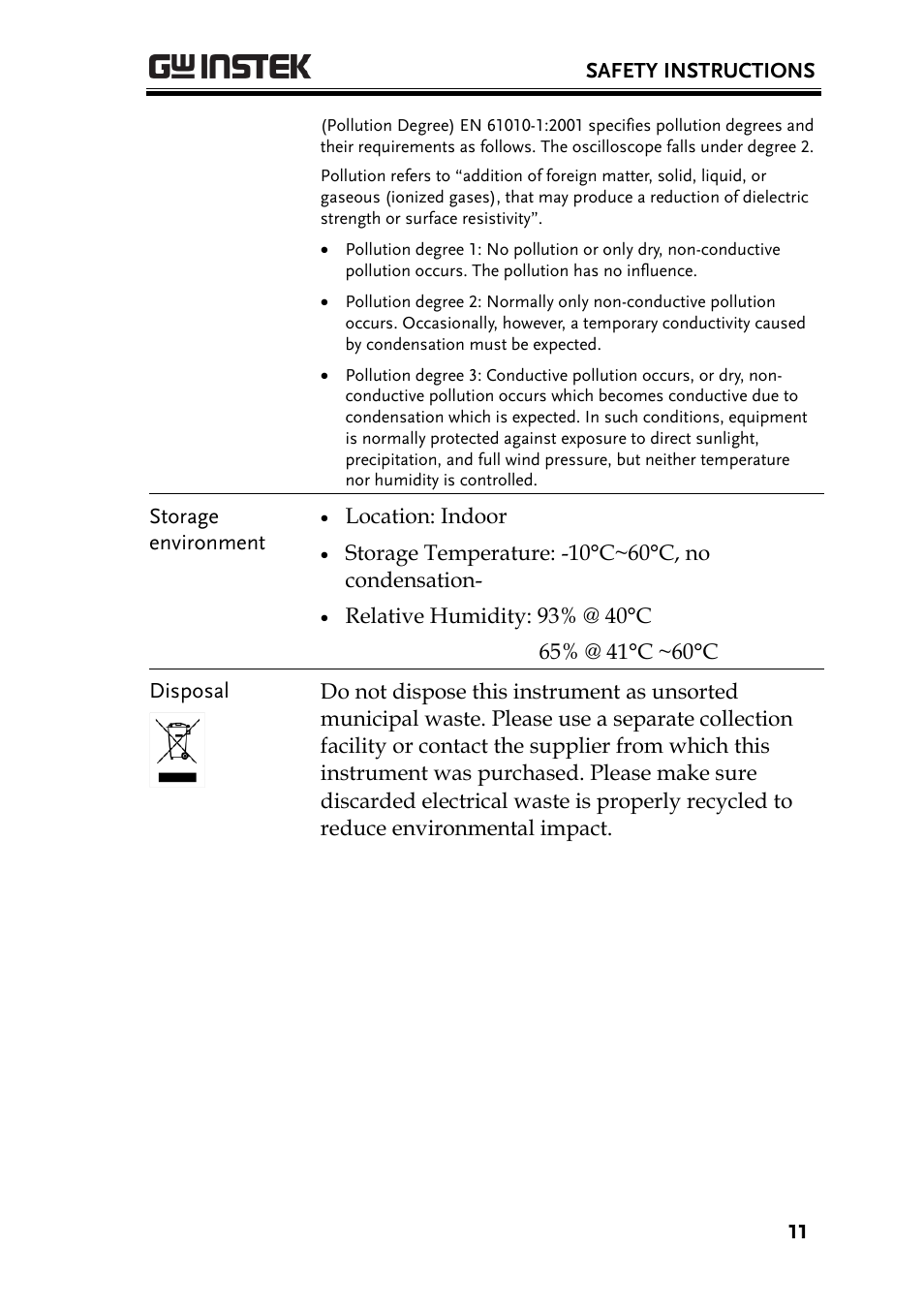 GW Instek GDS-1000-U Series User Manual User Manual | Page 11 / 133