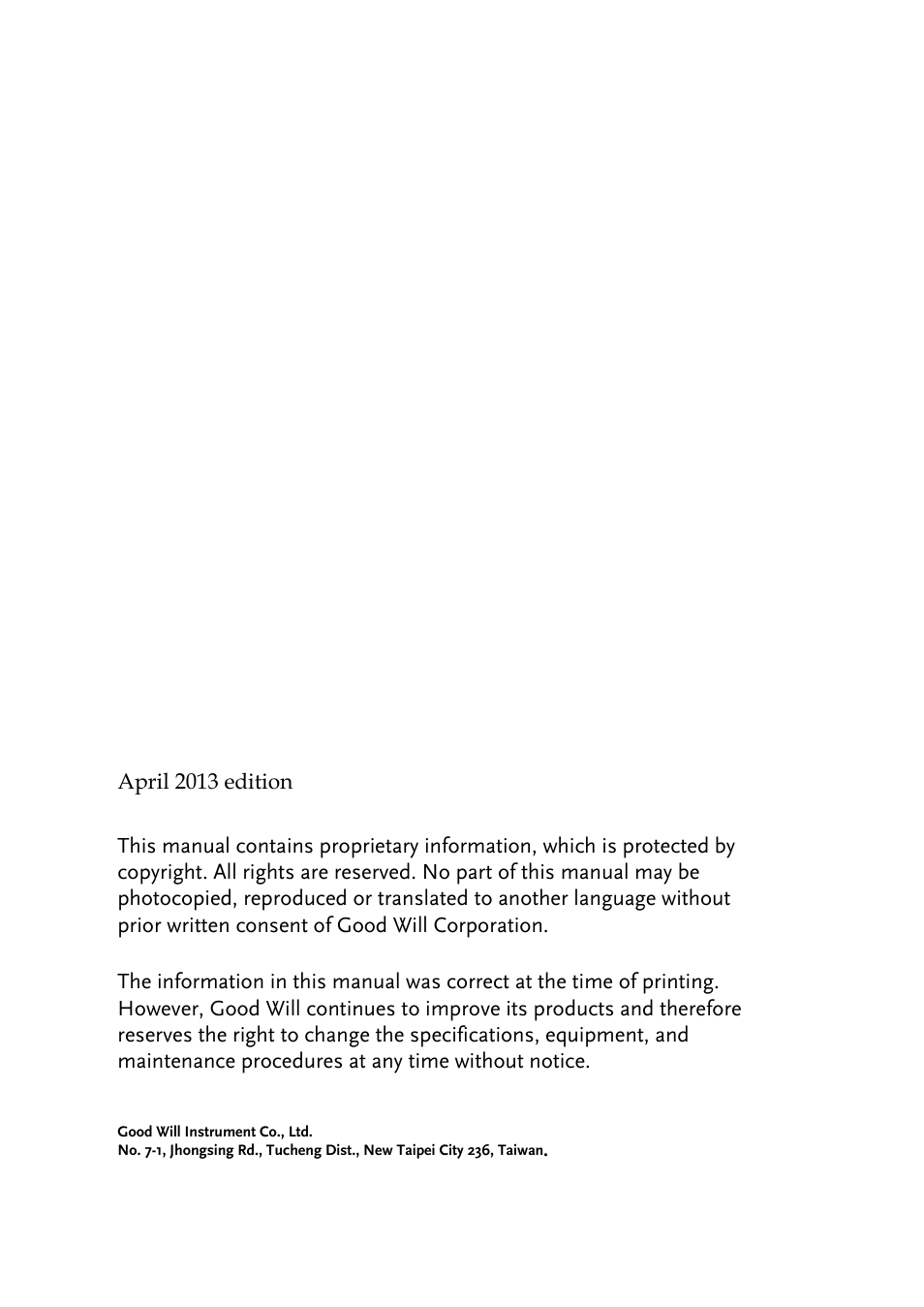 GW Instek GDS-1000-U Series User Manual User Manual | Page 2 / 133
