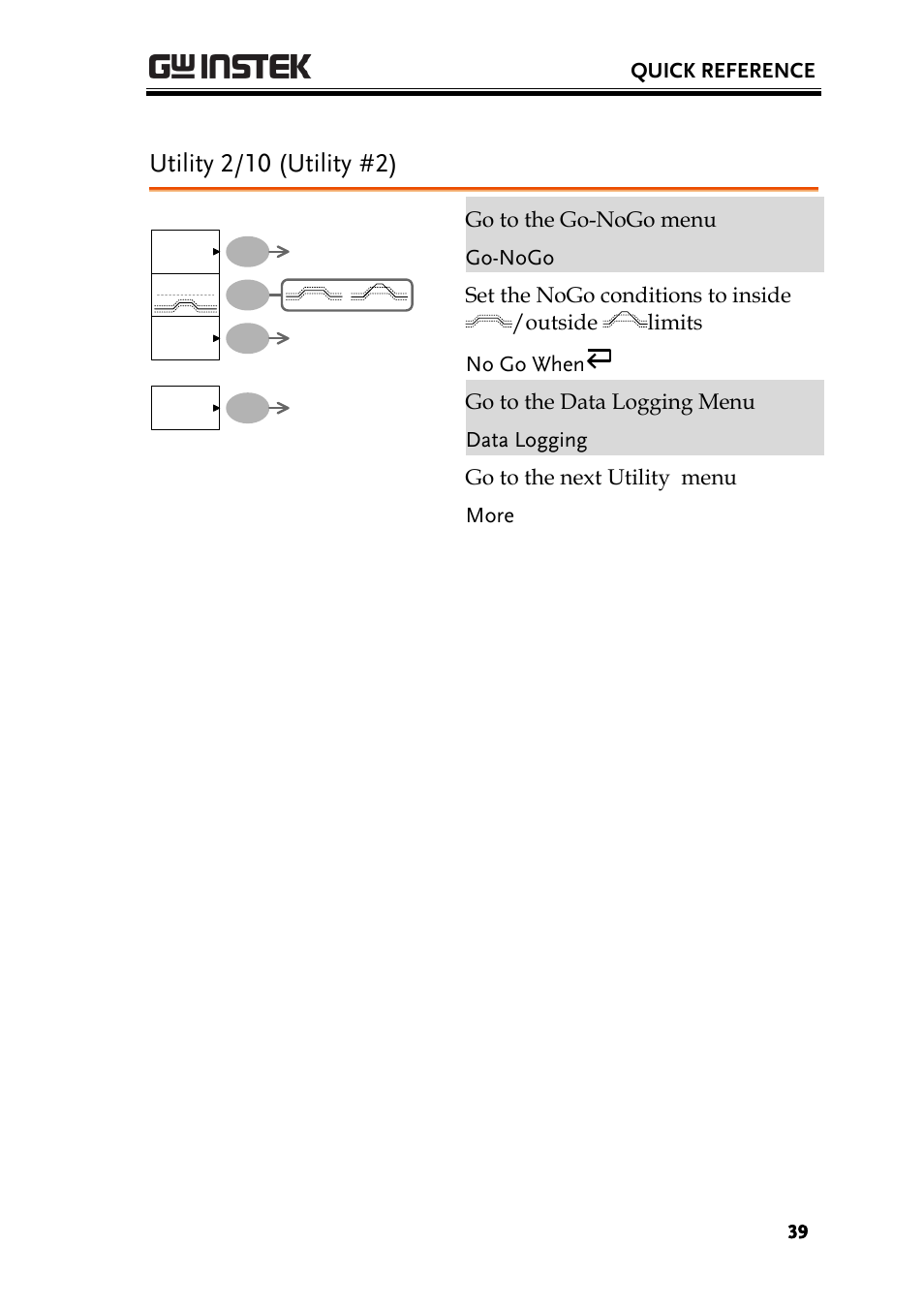 Utility 2/10 (utility #2) | GW Instek GDS-1000-U Series User Manual User Manual | Page 39 / 133