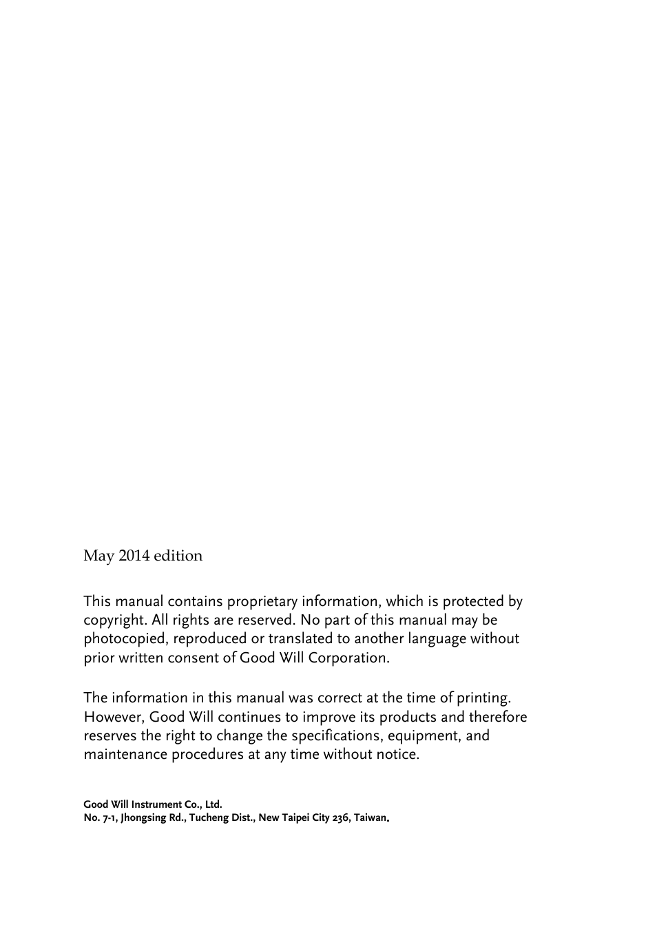 GW Instek GDS-1000A-U Series User Manual User Manual | Page 2 / 148
