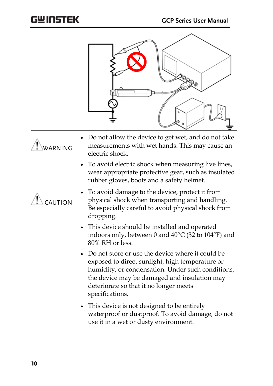 GW Instek GDS-3000 Series GCP-530/1030 current probe User Manual User Manual | Page 10 / 40