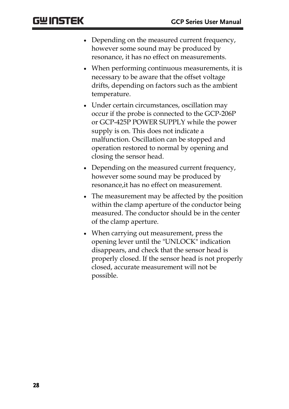 GW Instek GDS-3000 Series GCP-530/1030 current probe User Manual User Manual | Page 28 / 40