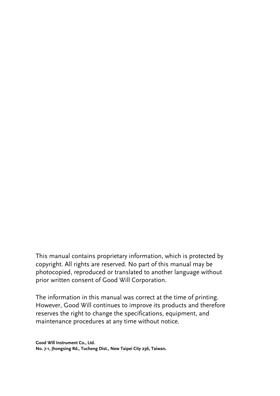 GW Instek GDS-3000 Series GDP-025/050/100 differential probe User Manual User Manual | Page 2 / 21