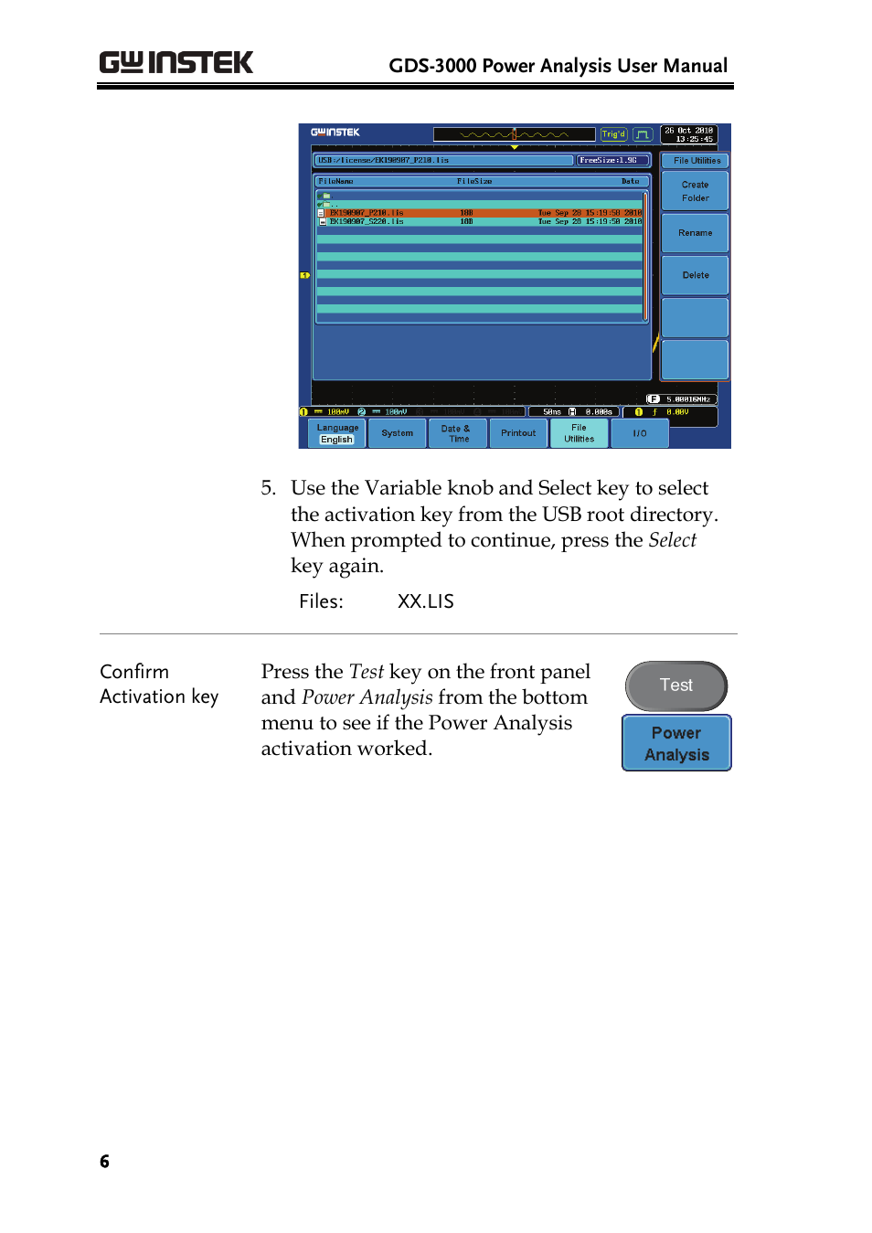 GW Instek GDS-3000 Series DS3-PWR Power analysis manual User Manual | Page 6 / 37