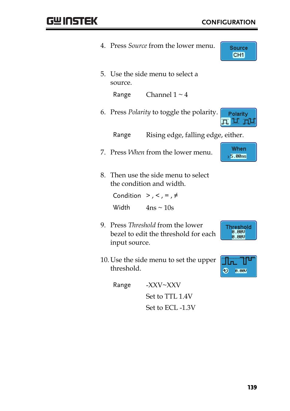 GW Instek GDS-3000 Series User Manual User Manual | Page 139 / 209