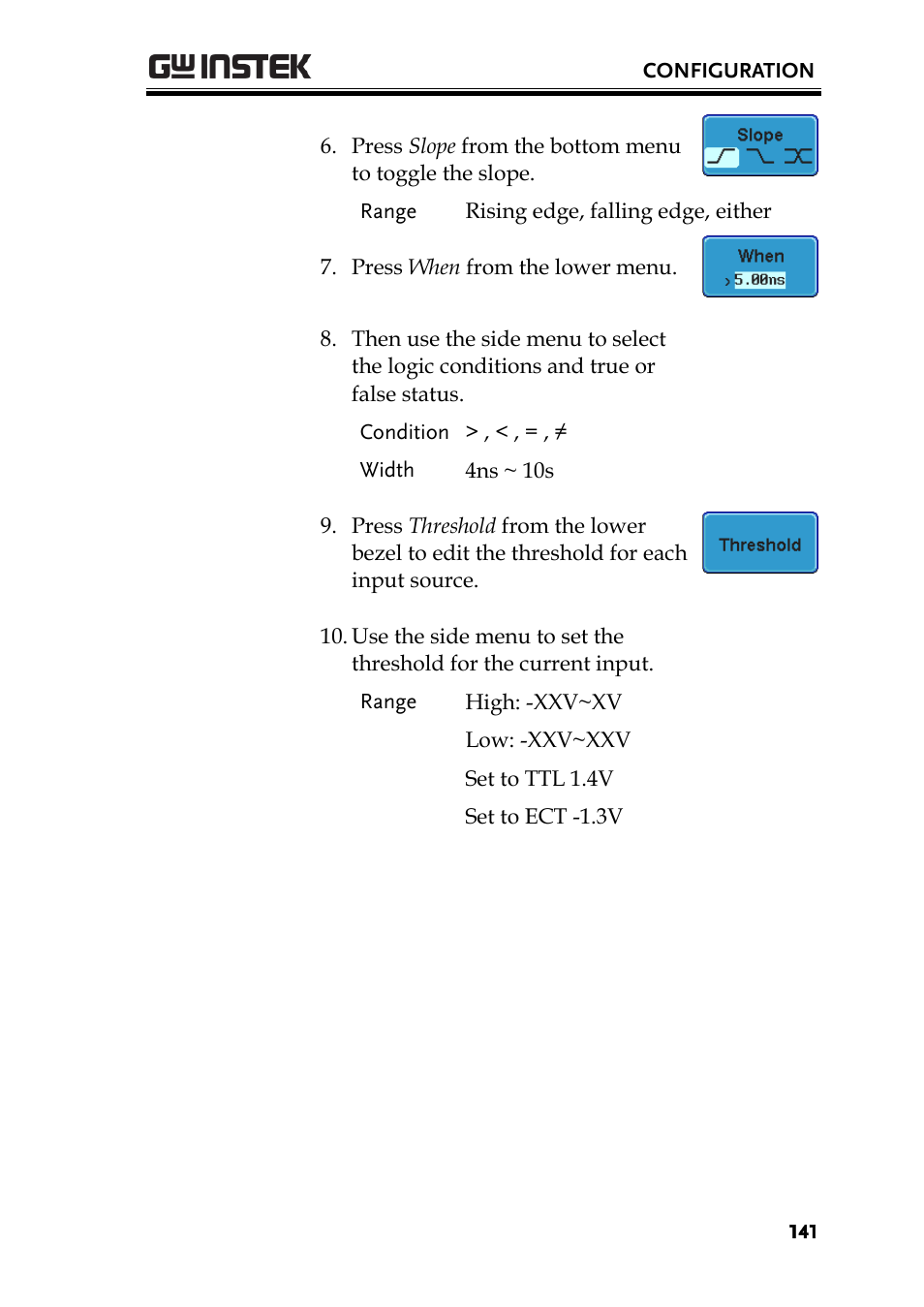 GW Instek GDS-3000 Series User Manual User Manual | Page 141 / 209