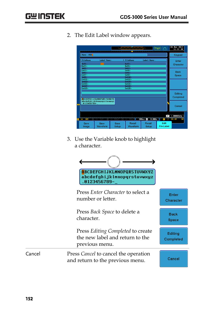 GW Instek GDS-3000 Series User Manual User Manual | Page 152 / 209