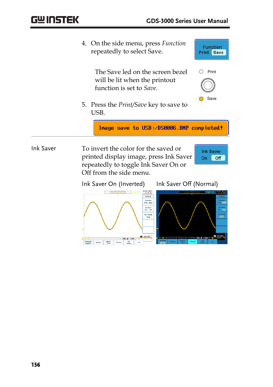 GW Instek GDS-3000 Series User Manual User Manual | Page 156 / 209