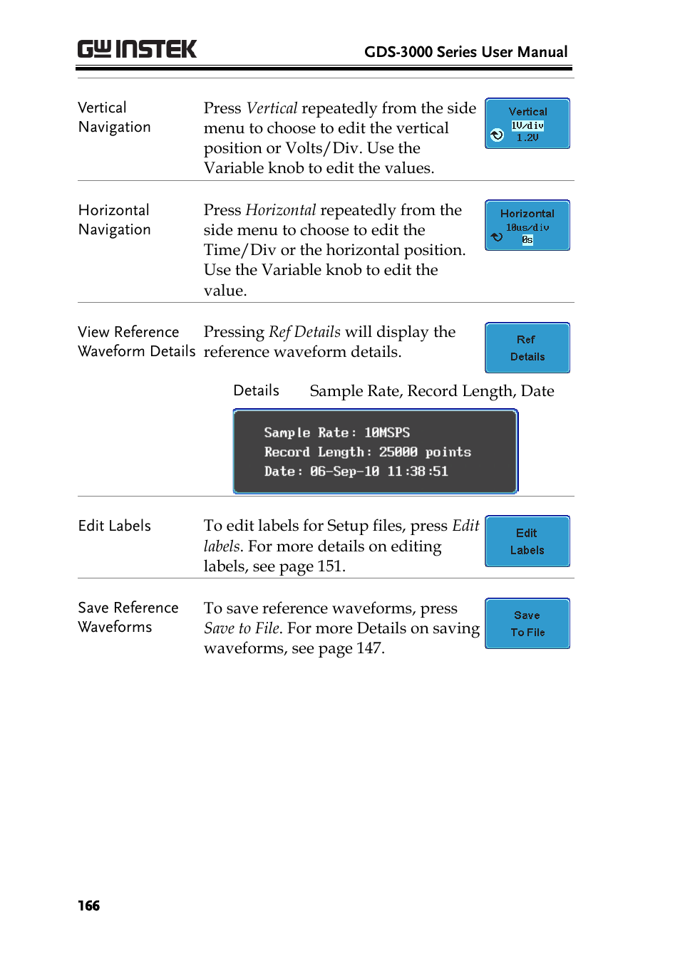 GW Instek GDS-3000 Series User Manual User Manual | Page 166 / 209