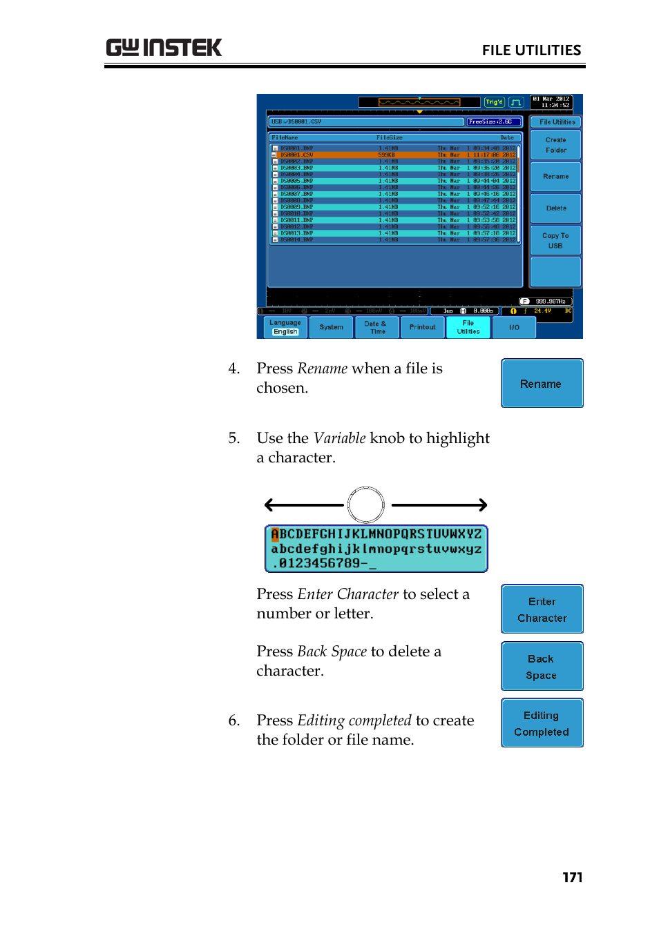 GW Instek GDS-3000 Series User Manual User Manual | Page 171 / 209