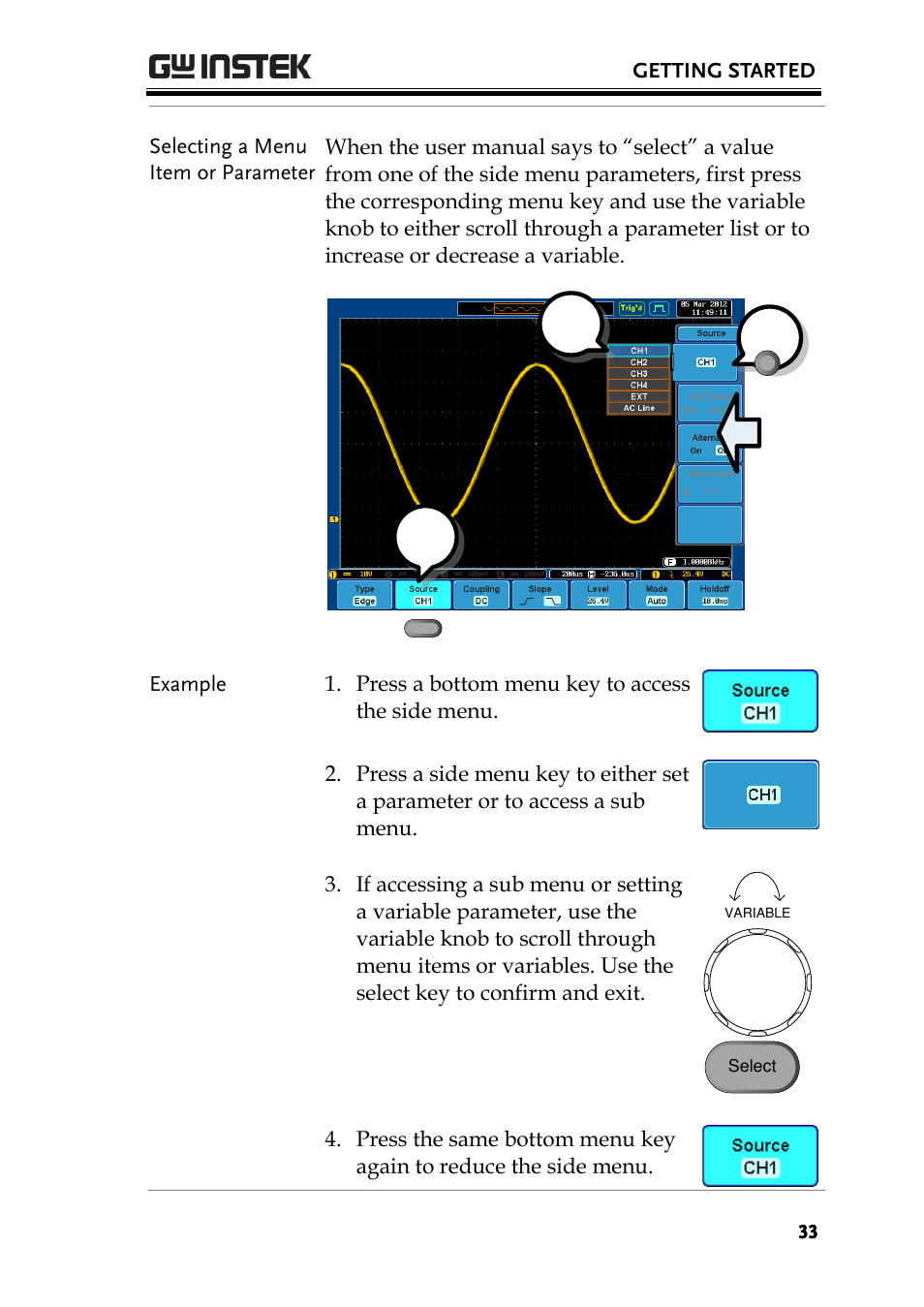 GW Instek GDS-3000 Series User Manual User Manual | Page 33 / 209