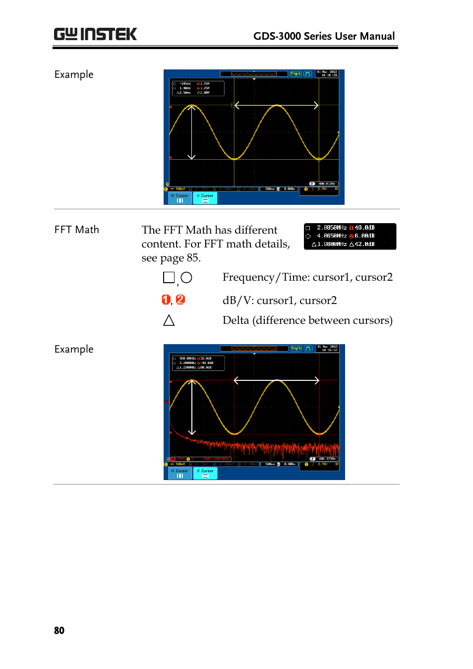 GW Instek GDS-3000 Series User Manual User Manual | Page 80 / 209