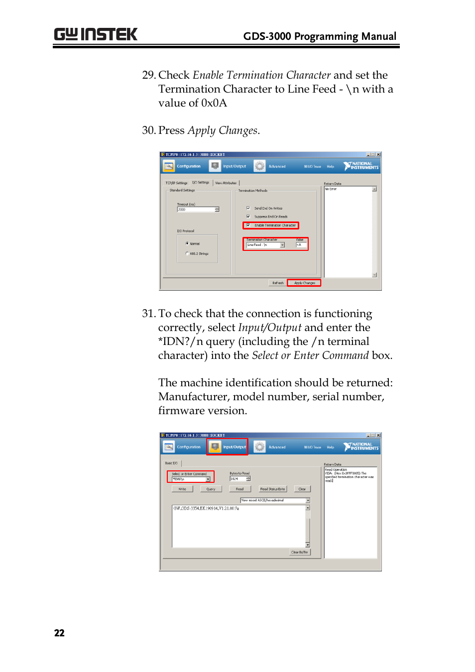 GW Instek GDS-3000 Series Programming Manual User Manual | Page 22 / 103