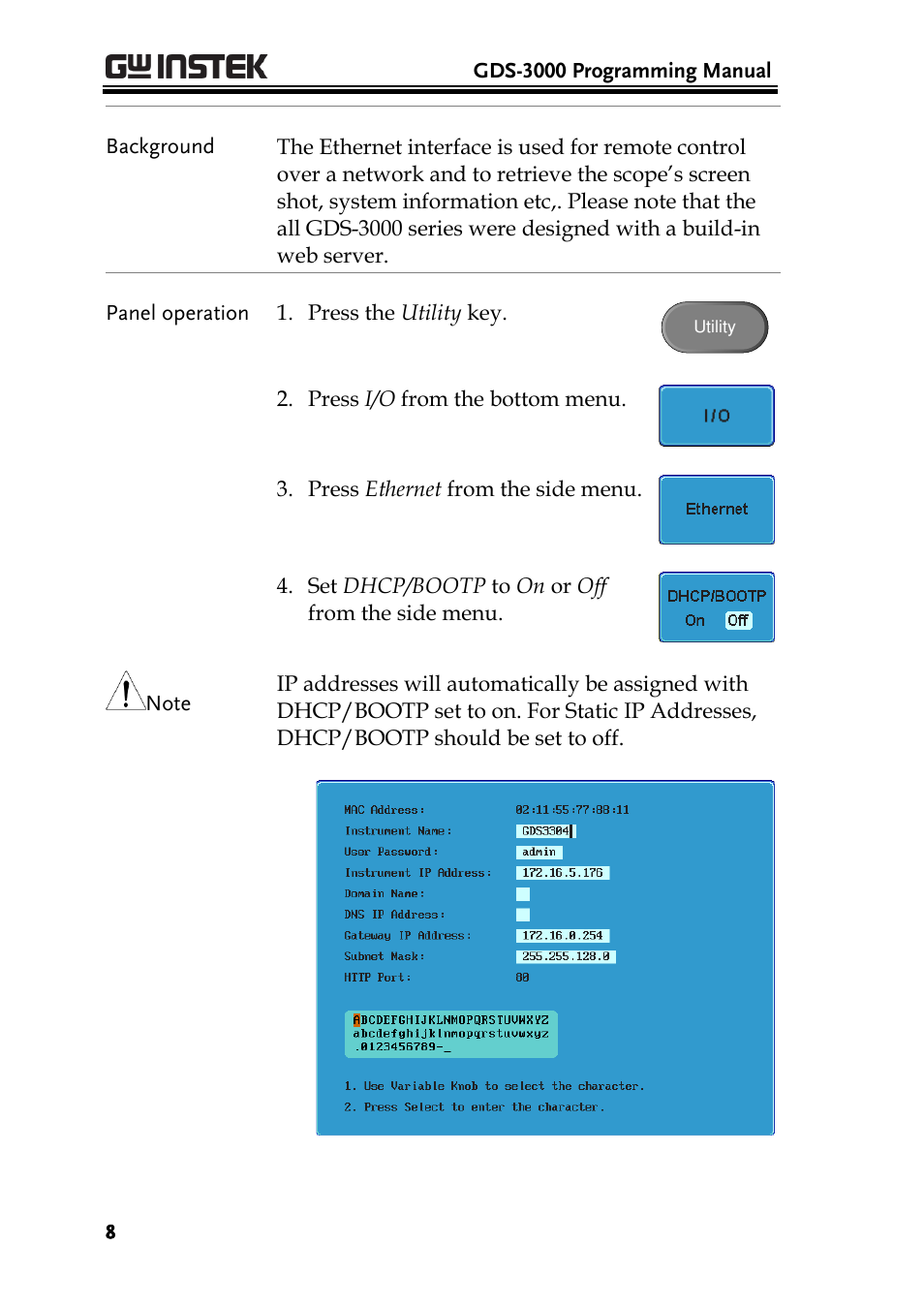 GW Instek GDS-3000 Series Programming Manual User Manual | Page 8 / 103