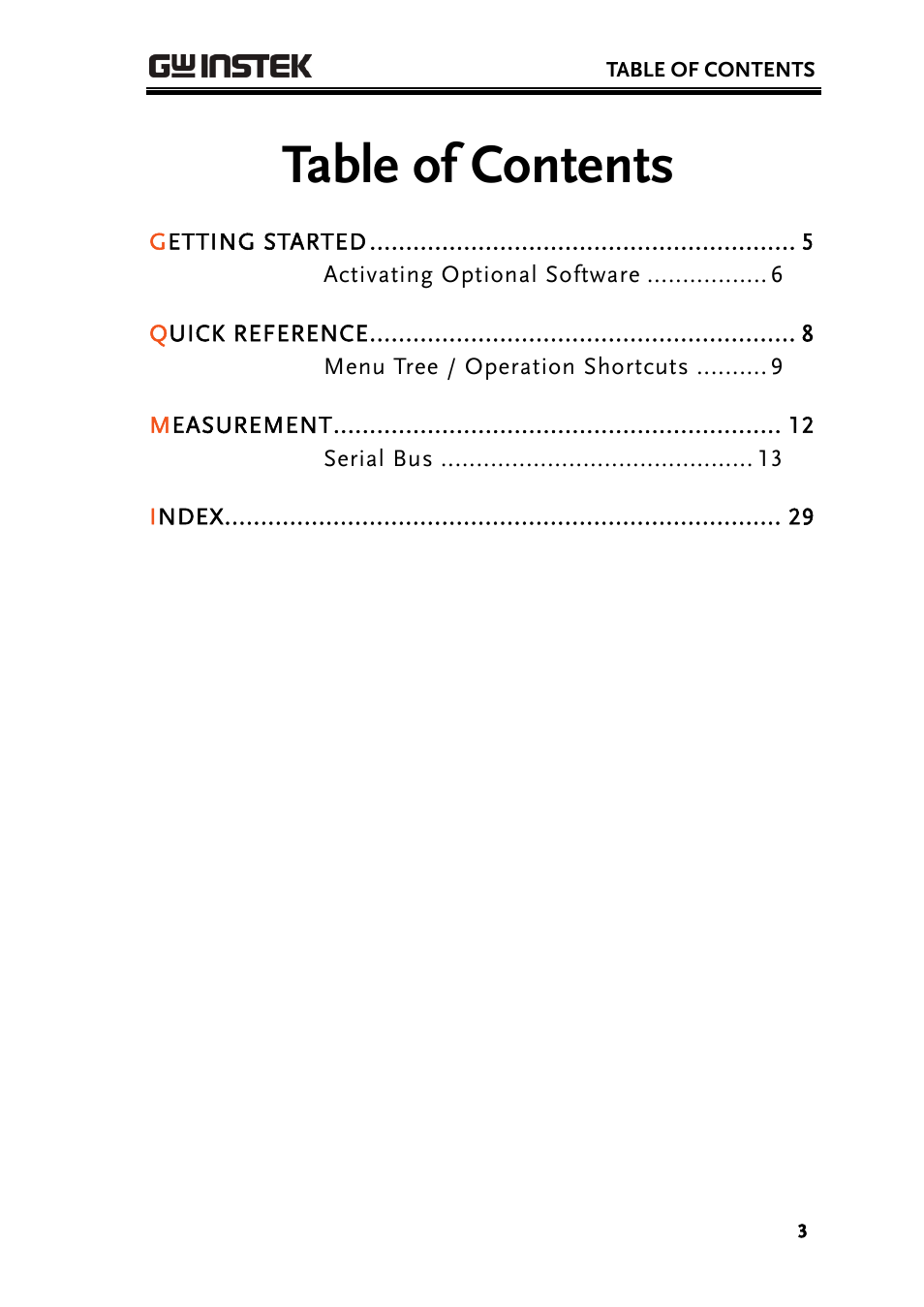 GW Instek GDS-3000 Series DS3-SBD Serial Bus decode User Manual | Page 3 / 29