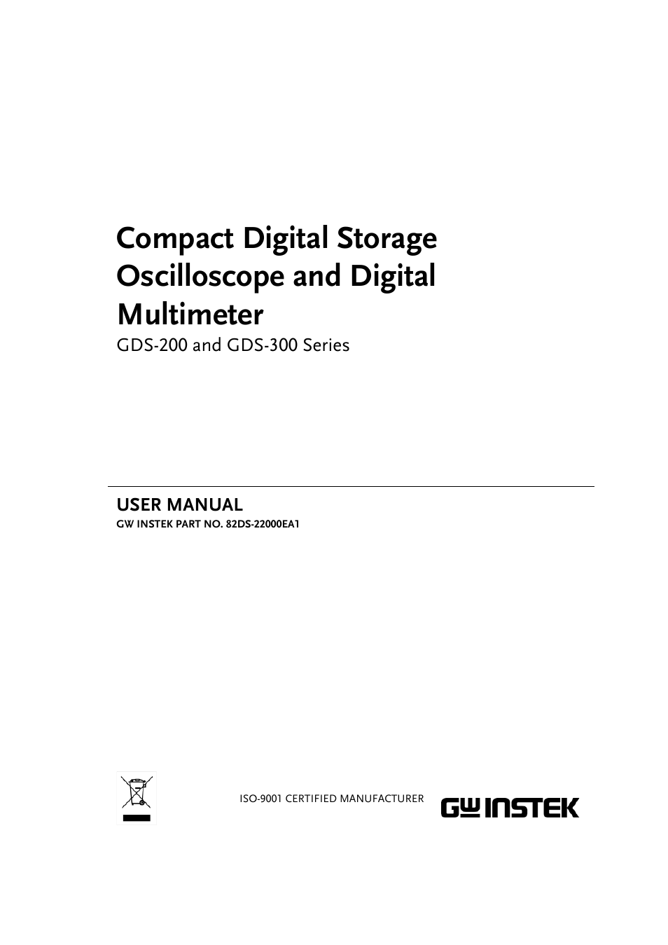 GW Instek GDS-200 Series User Manual User Manual | 188 pages