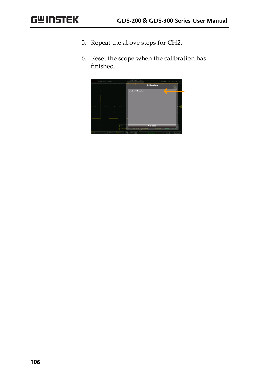 GW Instek GDS-200 Series User Manual User Manual | Page 106 / 188