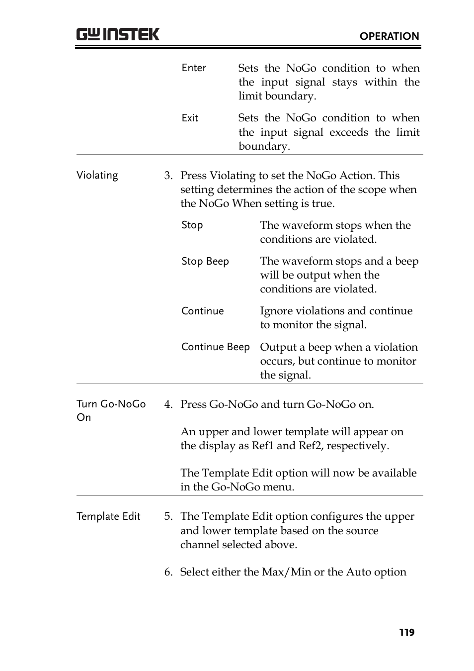 GW Instek GDS-200 Series User Manual User Manual | Page 119 / 188