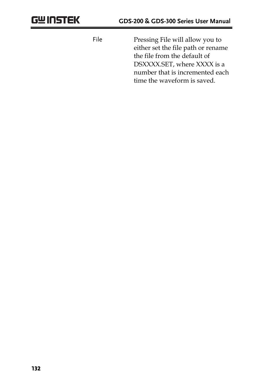 GW Instek GDS-200 Series User Manual User Manual | Page 132 / 188