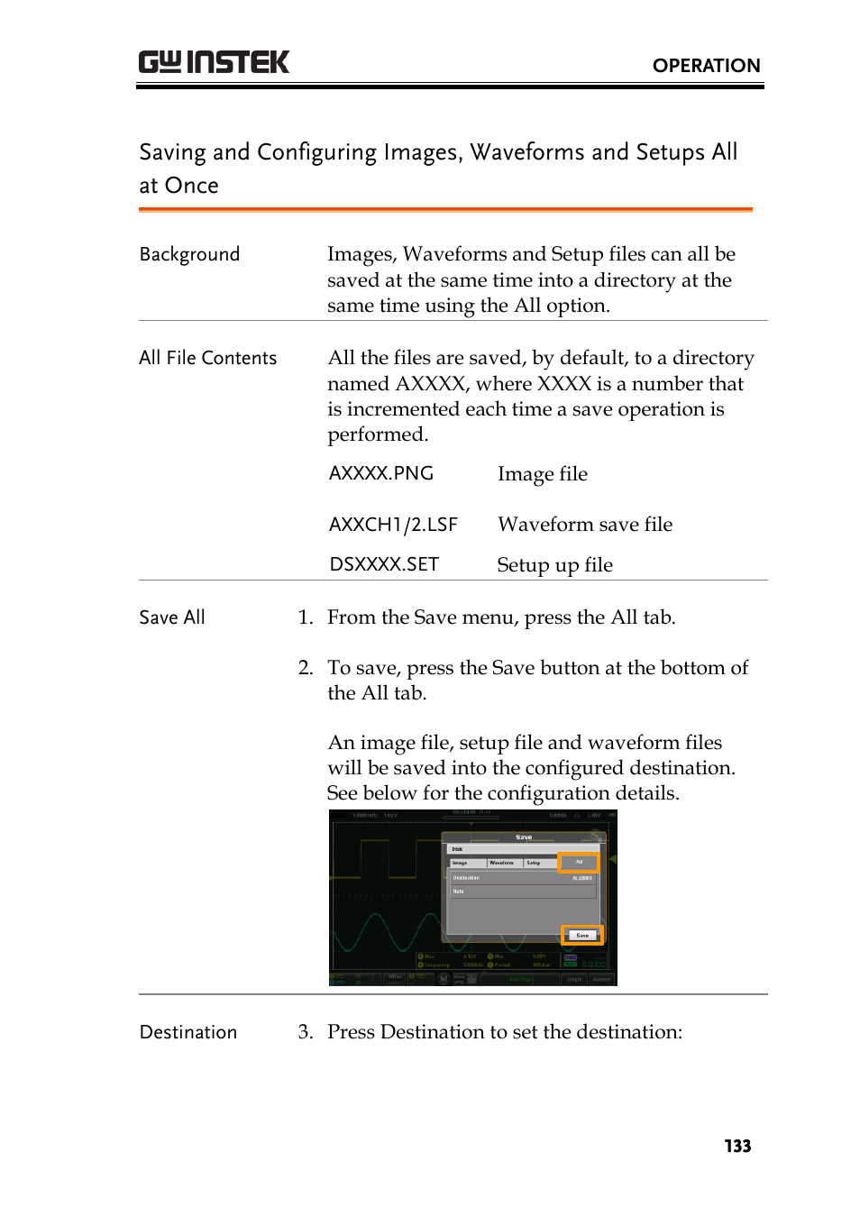 GW Instek GDS-200 Series User Manual User Manual | Page 133 / 188