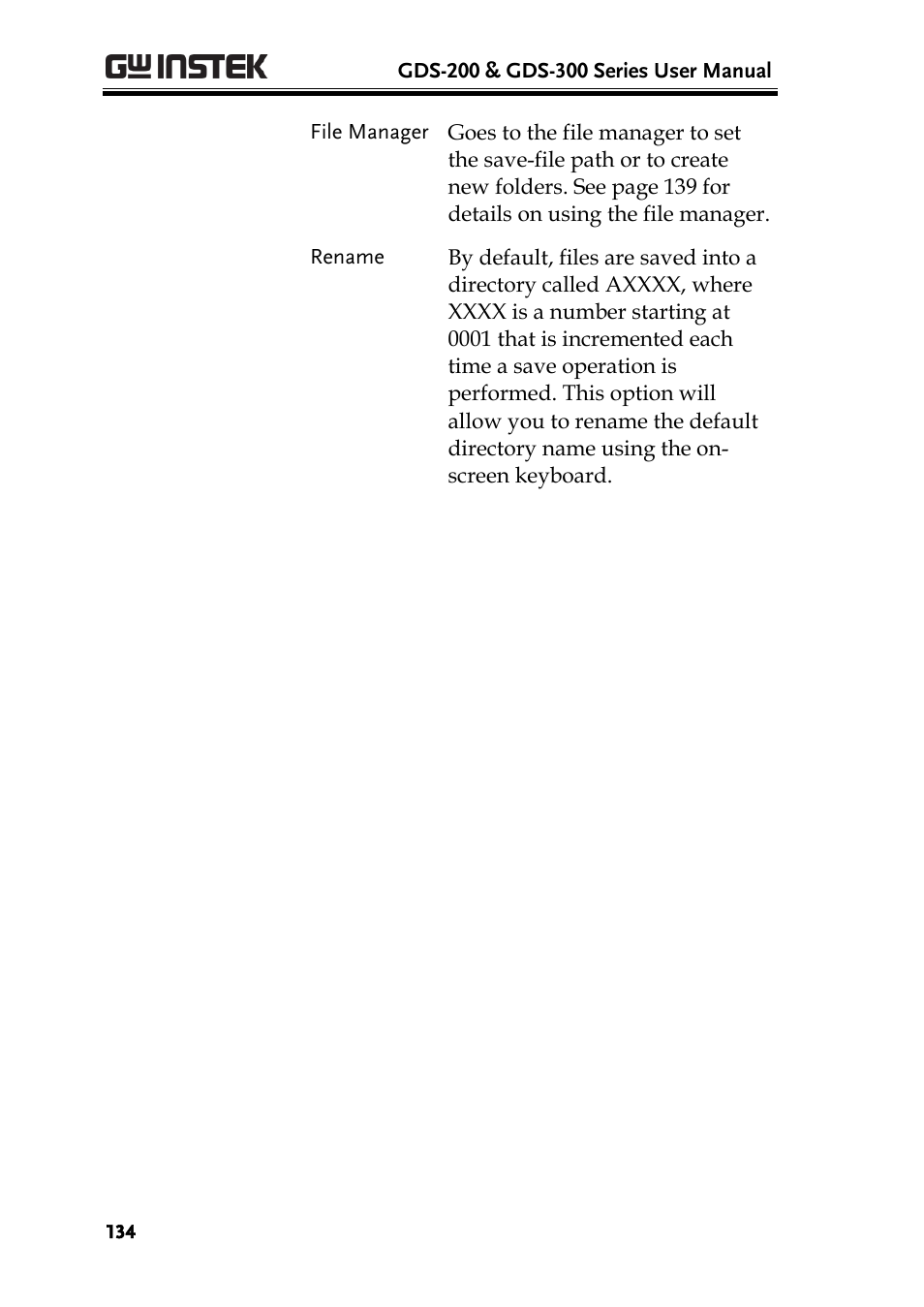 GW Instek GDS-200 Series User Manual User Manual | Page 134 / 188