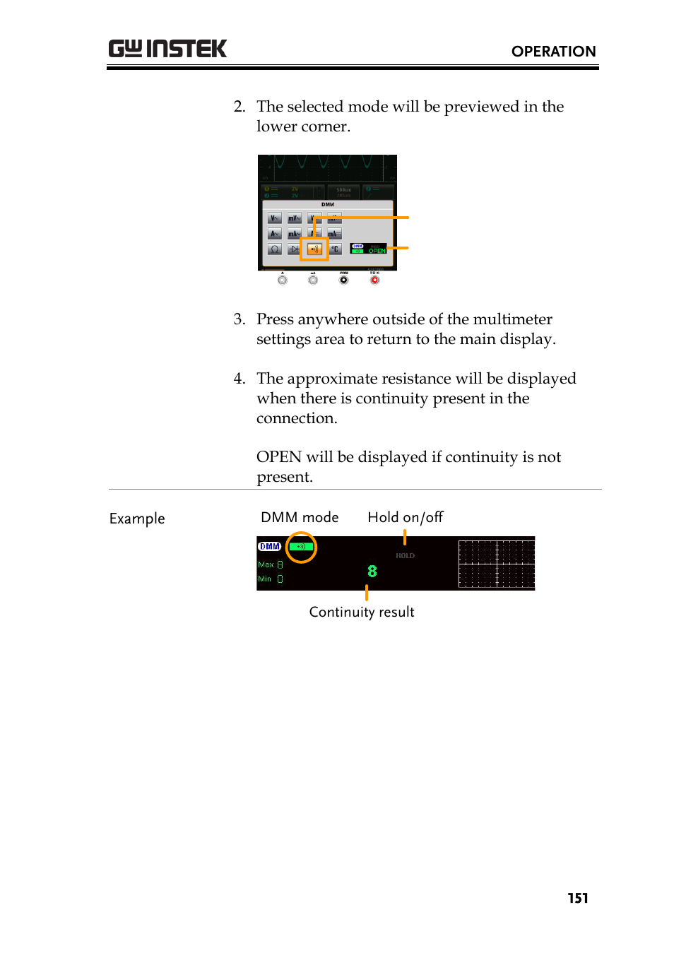 GW Instek GDS-200 Series User Manual User Manual | Page 151 / 188